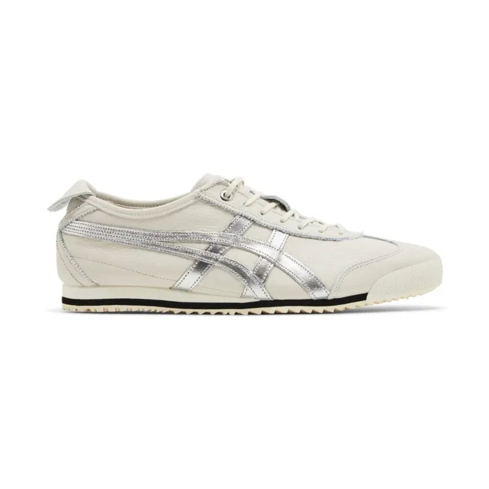 Onitsuka Tiger by Asics Cream and Silver Athletic Shoes